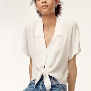 Wilfred Free Tie Front Blouse L White
